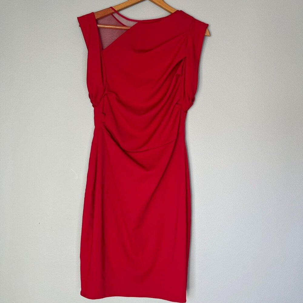 Hoss Intropia Cocktail Dress Womens Size FR 40 US 6 Red Formal Event Wedding NEW